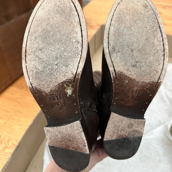 FRYE Melissa Harness Riding Boots - Size 6 - Color: Dark Brown - Picture 13 of 15